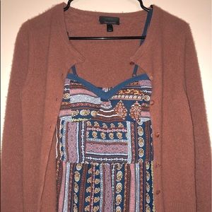 🍒🍒3/$20🍒🍒JCrew Italian Cashmere Orange Sweater